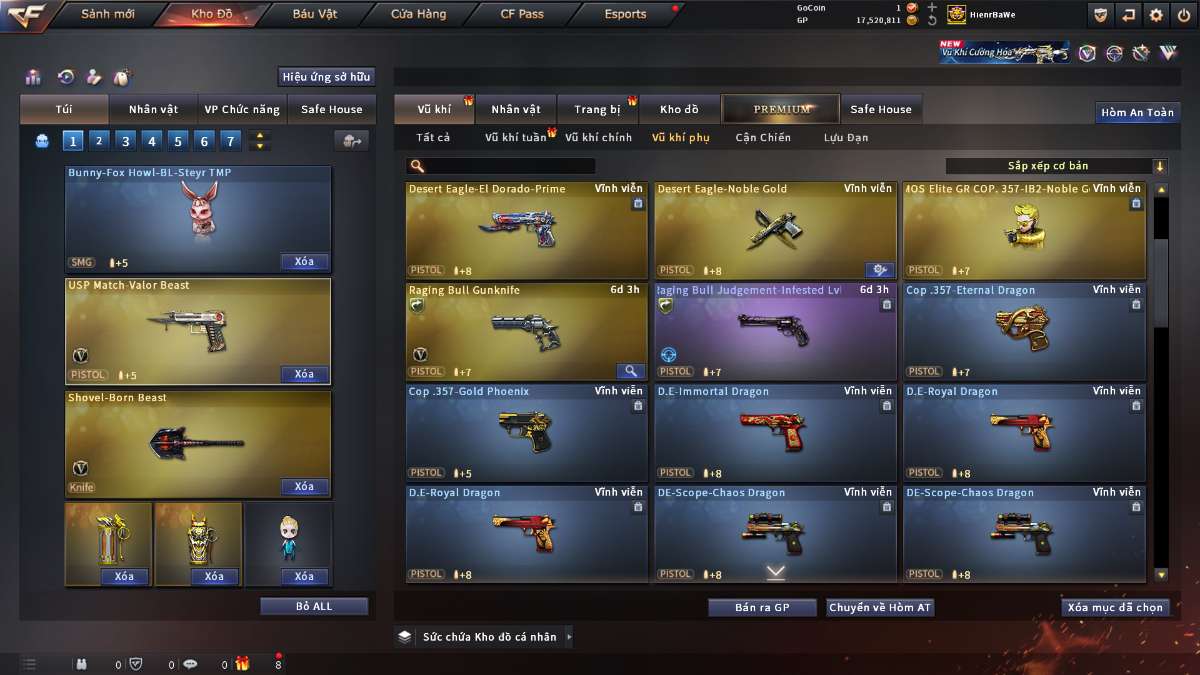 shop acc cf uy tin gia re